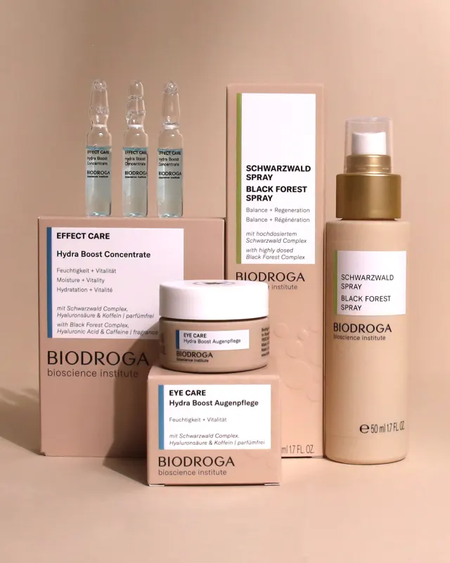 Producten uit de Hydra Boost-lijn van Biodroga